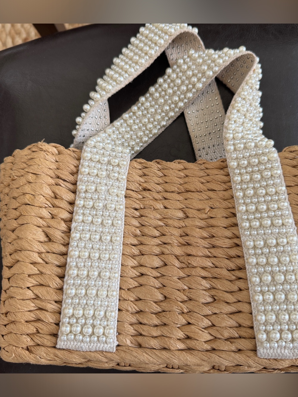Isaac Mizrahi Pearl-Embellished Cream Sandal Straps